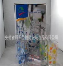新一家玻璃水具 玻璃水具套装 水具礼品套装中国风