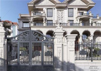 栢斯格2004款尊誉世家欧式别墅庭院不锈钢对开大门