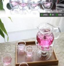 玻璃茶壶透明创意整套茶具玻璃花茶壶套装