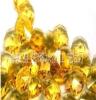 批发供应水晶八角珠（金黄色） 各种水晶灯饰配件