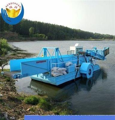 广东采购，全自动水面环保船，水生植物收割船
