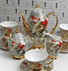高档骨瓷茶具 厂家直销 西式礼品整套骨瓷茶具