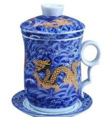 厂家供应陶瓷水杯茶杯 批发高档陶瓷个人杯礼品 创意四件套杯子