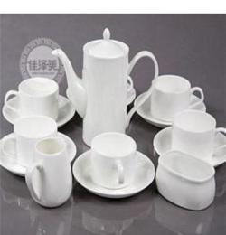 出口级纯白骨瓷茶具/澳式15头咖啡具/优级白瓷精品套装/礼盒