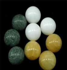 东海水晶纯天然黄玉汉白玉东陵玉水晶球把玩球3色可选送球座