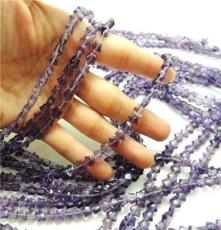 工厂直销天然石头紫水晶星星形8MM散珠DIY手链配件支持支付宝