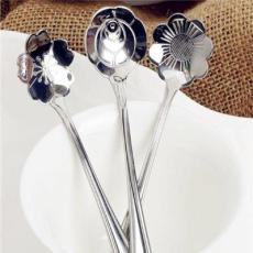 西餐餐具 不锈钢勺子 各种花式勺子樱花勺 咖啡勺