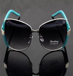 2013新款女士超大框偏光太阳镜防紫外线墨镜 简约金属框眼镜批发