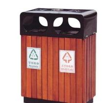 新款理工钢木垃圾桶不锈钢垃圾桶价格