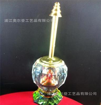 厂家热销 水晶 金属洒水管香水瓶 Crystal perfume bottles