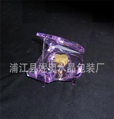 2013年新款 水晶钢琴 水晶工艺品 音乐盒 水晶雕刻工艺品 批发