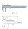 低价刻度卡尺 游标卡尺 0-150mm实用卡尺 数字深度卡尺
