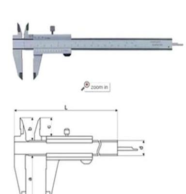 低价刻度卡尺 游标卡尺 0-150mm实用卡尺 数字深度卡尺