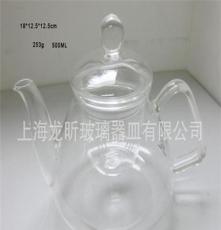 厂家直销400-1000ml纯手工吹制耐热玻璃茶壶