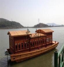 大型18米杉木手工打造旅游观光餐饮画舫船