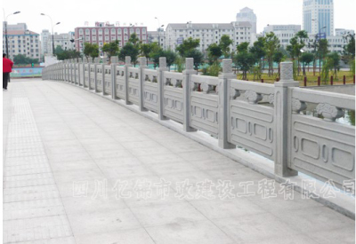 供应乐山亿锦景观铸造石栏杆景区石雕栏杆
