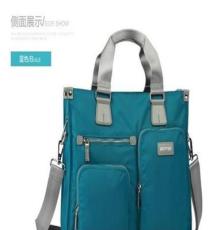 2013韩版单肩手提挎包女包蓝色拉链包时尚休闲包商务旅行包
