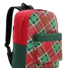 褀晟箱包提供实惠超值书包 格纹休闲背包 双肩包 旅游旅行休闲包