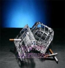 水晶玻璃烟缸/礼品/家居饰品/方形烟缸礼盒包装