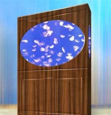 水母养殖 成都鱼缸定做 水母缸柜式 烤漆玻璃防刮型鱼缸 海水缸