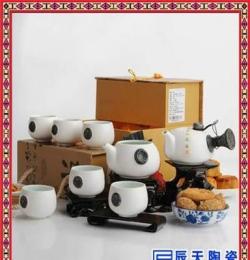 景德镇厂家供应陶瓷，青花瓷，色釉茶具 可印logo