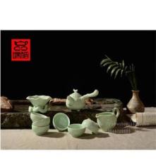德化陶瓷 厂家批发创意茶具礼品 青釉 茶具 茶具套装 一剪梅tz10