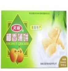 海南特產(chǎn) 天際 椰香薄餅128克g 休閑食品 香脆誘人 特價(jià)