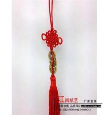中国风挂件 传统中国结 绵纶6盘吊三币 吉祥喜庆中国结