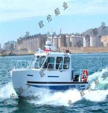 欧伦船业专业执法艇定制厂家,铝合金7.8米封闭式高速执法艇