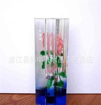 厂家热卖 供应简约精致水晶花瓶 水晶礼品批发