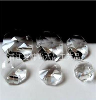 一等品、统货：26#透明水晶八角珠、单孔、双孔、大小面八角珠