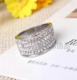 三色可选饰品 水晶钻戒 外贸欧美戒指批发 潮流时尚JZ1879