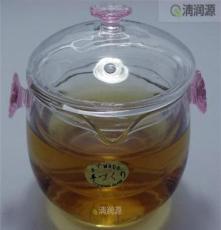 一屋窯廠(chǎng)家批發(fā)手工吹制耐熱玻璃茶壺 梅花雙耳壺泡紅茶壺功夫茶