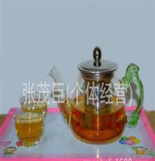 批发零售耐热玻璃茶具不锈钢内胆壶350ml功夫茶具茶壶 特价