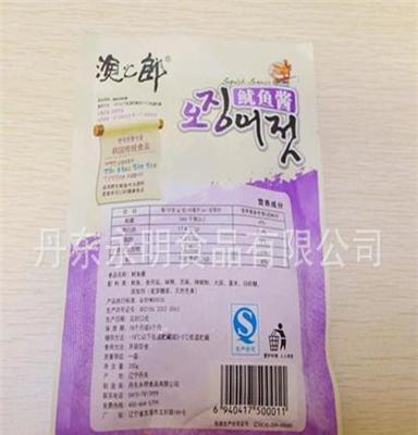 丹东永明食品 韩国鱿鱼海鲜酱生腌渍海鲜 调味海鲜拌饭酱 渔之郎