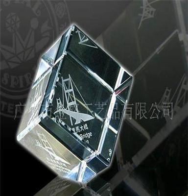 水晶工艺品 水晶方形镇纸 水晶礼品镇纸（来样来图定