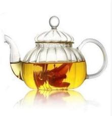 厂家直销耐热玻璃茶具 南瓜壶套装 整套玻璃茶具 条纹壶功夫茶具