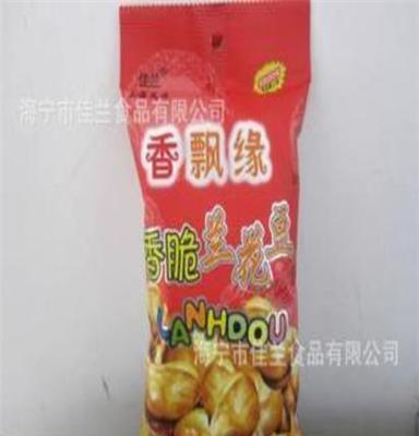 休闲食品 供应优质兰花豆，80g香辣味油炸蚕豆，佳兰炒货