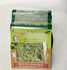 韩国进口食品批发济州岛绿茶巧克力72g