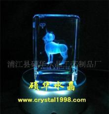 厂家低价供应水晶 水晶12星座内雕 狮子座 水晶工艺品