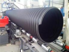 青岛HDPE钢带缠绕管型号规格-大口径钢带排水管生产设备