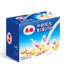 台湾食品 泰山牛奶花生 厂家批发 营养饮料 礼盒装 370ml 12瓶