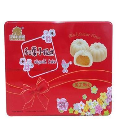 台湾休闲食品 和菓子糕点 黑芝麻味 菓子町园道 480g