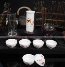 供应茶具套装定窑茶具普洱茶红茶具花茶具 喜上眉梢 玻璃功夫茶具