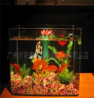 供应水族器材 多功能鱼缸、生态鱼缸、喷泉水景