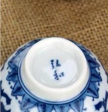 地摊热卖 茶道具配件 手绘青花蝙蝠陶瓷盖碗 款式畅销 青花瓷盖碗
