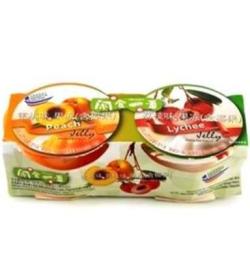 马来西亚零食闲食一番牌蜜桃味荔枝味含椰果果冻320g 进口食品