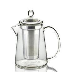 厂家供应 耐高温玻璃茶具 不锈钢过滤泡茶壶 茶具 玻璃茶壶500ml