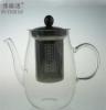 新品 不锈钢滤芯茶壶 滤芯茶壶 600ml 玻璃茶具 厂家批发