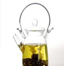 耐热玻璃茶具 不锈钢提梁壶玻璃壶玻璃茶具带过滤茶壶功夫茶具